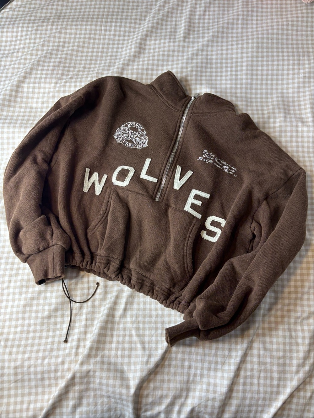 Darc Sport Brown Half Zip Pullover Sweatshirt